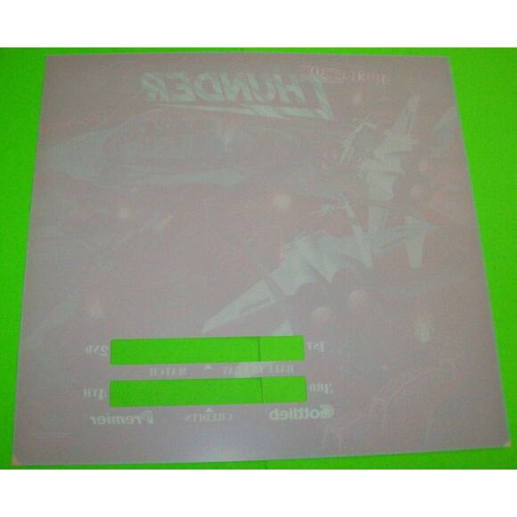 Operation Thunder Pinball Game TRANSLITE Art Sheet 1992 Original NOS - Picture 8 of 8